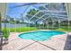 Inviting screened pool with a spacious patio perfect for relaxation at 805 Woodcarver Ln, Brandon, FL 33510