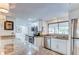 Modern kitchen with granite counters and stainless steel appliances at 2616 Cove Cay Dr # 506, Clearwater, FL 33760