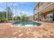 Refreshing screened pool offering a private oasis at 21631 Cormorant Cove Dr, Land O Lakes, FL 34637