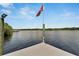 Spacious boat dock overlooking the river at 2628 River Bend Dr, Ruskin, FL 33570