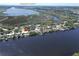 Wide aerial view of property location near Tampa Bay at 2628 River Bend Dr, Ruskin, FL 33570