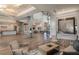 Spacious clubhouse lobby with comfortable seating at 9413 Ballaster Pointe Loop, Parrish, FL 34219
