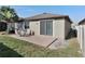 Patio with seating area, great for outdoor dining at 16321 Treasure Point Dr, Wimauma, FL 33598