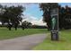 Golf course with yardage marker for par 4 hole at 6928 Stephens Path, Zephyrhills, FL 33542