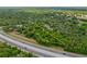 Aerial view of a large lot of land for sale, located near a highway at 16637 Livingston Ave, Lutz, FL 33559