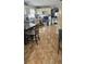 Kitchen with wood cabinets, tile floors, and ample counter space at 2905 W Osborne Ave, Tampa, FL 33614