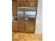 Stainless steel refrigerator with water and ice dispenser at 16300 Gulf Blvd # 300B, Redington Beach, FL 33708