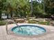 Inviting hot tub surrounded by lush greenery, perfect for relaxation and enjoying the community amenities at 5125 Palm Springs Blvd # 1303, Tampa, FL 33647