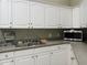 Kitchenette featuring white cabinets and a stainless steel sink at 5125 Palm Springs Blvd # 1303, Tampa, FL 33647