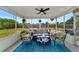 Bright and airy screened porch overlooking the backyard at 1402 Viscaya Dr, Port Charlotte, FL 33952