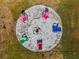 Fire pit surrounded by colorful chairs at 1402 Viscaya Dr, Port Charlotte, FL 33952