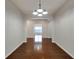 Dining room featuring hardwood floors and a chandelier at 803 Parsons Pointe St, Seffner, FL 33584