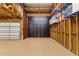 Large garage with high ceilings and extra storage space at 17501 Brown Rd, Odessa, FL 33556