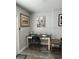 Home office with a writing desk and comfortable chair at 5053 N Beach Rd # 9, Englewood, FL 34223
