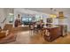 Open concept dining area with kitchen and living room views at 429 Flamingo Dr, Apollo Beach, FL 33572