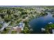 Wide shot of waterfront community showcasing numerous houses and waterways at 429 Flamingo Dr, Apollo Beach, FL 33572