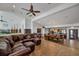 Relaxing living room featuring a comfortable sectional sofa at 429 Flamingo Dr, Apollo Beach, FL 33572