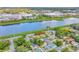 Aerial view showing home's location near water at 2866 15Th N Ave, St Petersburg, FL 33713