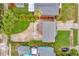 Aerial view of a well-maintained property showcasing a deck and lush yard; a peaceful retreat at 2866 15Th N Ave, St Petersburg, FL 33713