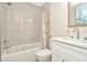 Clean bathroom with shower/tub combo and white vanity at 2866 15Th N Ave, St Petersburg, FL 33713