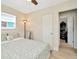 Spacious bedroom with a double bed and access to a home office at 2866 15Th N Ave, St Petersburg, FL 33713
