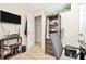 Bright home office features built-in shelving and plenty of space for a desk and chair at 2866 15Th N Ave, St Petersburg, FL 33713