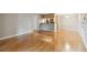 Dining room with hardwood floors and kitchen bar at 5306 Santa Rosa Ct # 342, Tampa, FL 33609