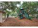 Community playground with slides and play structures at 6120 Cezanne Ave, Lutz, FL 33558