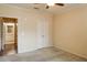 Bedroom with double doors leading to the bathroom and closet at 4221 W Spruce St # 1310, Tampa, FL 33607