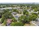 Residential area featuring mature trees and well-kept homes from an aerial perspective at 2909 W Spruce St, Tampa, FL 33607