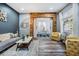 Living room with yellow armchairs and an open floor plan at 11116 Hoffner Edge Dr, Riverview, FL 33579