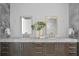 Elegant bathroom with double sinks, marble countertops, and modern fixtures at 2912 W Santiago St # 903, Tampa, FL 33629