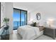 Spacious bedroom with stunning water views and ample natural light at 2912 W Santiago St # 903, Tampa, FL 33629