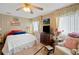 Bedroom with comfortable bed, and plenty of space at 7131 El Dewitt St, Zephyrhills, FL 33541