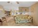 Living room with open concept floor plan and kitchen view at 7131 El Dewitt St, Zephyrhills, FL 33541
