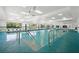 Indoor community pool with ample space and safety rails at 1306 Idlewood Dr # 53, Sun City Center, FL 33573