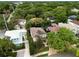 Aerial view of home and surrounding neighborhood at 3104 W Fielder St, Tampa, FL 33611