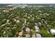 Aerial view of neighborhood, showing homes nestled in trees at 3104 W Fielder St, Tampa, FL 33611