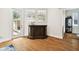 Convenient wet bar with hardwood floors and access to the backyard at 3104 W Fielder St, Tampa, FL 33611