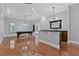 Spacious game room with a pool table and bar area at 638 Limona Woods Dr, Brandon, FL 33510