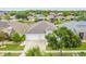 Charming single-Gathering home with a manicured lawn, two-car garage, and vibrant landscaping at 6843 Boulder Run Loop, Wesley Chapel, FL 33545
