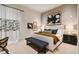Bright bedroom with a comfortable bed and stylish decor at 2910 W Barcelona St # 802, Tampa, FL 33629