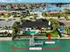 Stunning waterfront property with a private pool, dock, 100 feet of linear footage, and direct water access at 221 Howard Dr, Belleair Beach, FL 33786