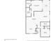 One-story floor plan with two bedrooms, a kitchen and living room at 3332 Scorecard Dr, New Port Richey, FL 34655