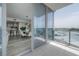 Balcony with sliding doors leading to dining area at 5120 Marina Way # 8805, Tampa, FL 33611