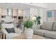 Living area with stylish decor, and city views at 5120 Marina Way # 8805, Tampa, FL 33611