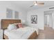 Spacious bedroom with wood bed frame and city views at 5120 Marina Way # 8805, Tampa, FL 33611