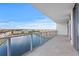 Private balcony overlooking the water and cityscape at 5120 Marina Way # 8805, Tampa, FL 33611
