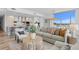 Open concept living space with modern furnishings and kitchen views at 5120 Marina Way # 8805, Tampa, FL 33611
