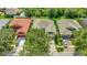 Aerial view of houses in a residential neighborhood at 10906 Holly Cone Dr, Riverview, FL 33569